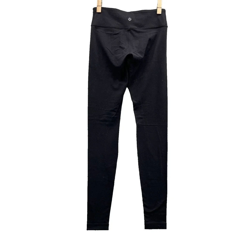 Lululemon Leggings Women's 4 Black Activewear Loungewear Yoga Workout Sportswear